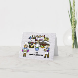 Family Bakery Thank You Appreciation Card         