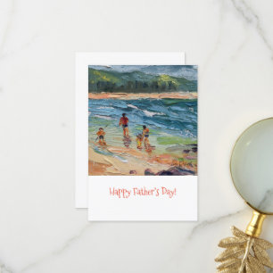 Family beach Card Template