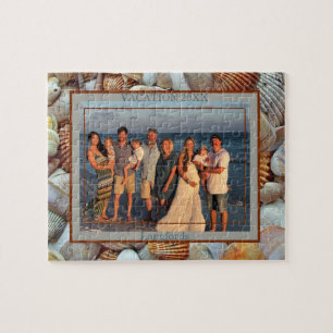 Family Beach Vacation Photo Jigsaw Puzzle
