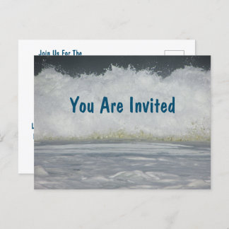 Family Beach Vacation Summer Destination Invite Postcard