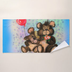 Family Bear Bath Towel