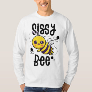 Family Bee Sister Sis Birthday First Bee Day Outfi T-Shirt