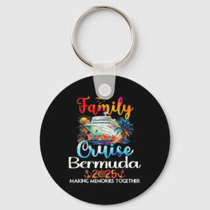 Family Bermuda Cruise Trip Vacation Bermuda Family Keychain
