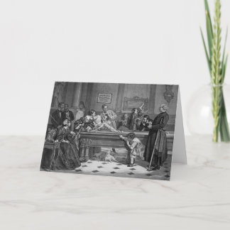 Family Billiards 1891 Card