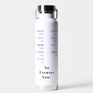 Family Birth Dates Water Bottle