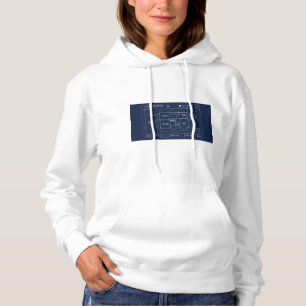 Family Blueprint Baby Announcement Hoodie