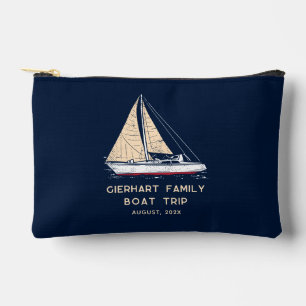 Family Boat Trip Nautical Swag Custom Accessory Pouch