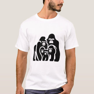 “Family Bond Gorilla T-Shirt Design”