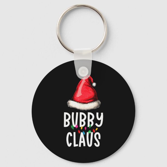 Family Bubby Claus Christmas Santa's Pajama Matchi Keychain (Front)
