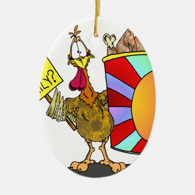 Family Bucket Ceramic Ornament (Front)