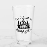 Family Cabin Green Plaid Themed Name Personalized
