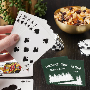 Family Cabin Playing Cards