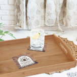 Family Cabin Rustic Wood Personalized Decor Square Paper Coaster<br><div class="desc">Enhance your cabin or home decor with these custom rustic coasters, designed to celebrate the essence of your family’s beloved retreat. Featuring a stunning woodgrain-inspired design, each coaster showcases a beautifully illustrated cabin that captures the warmth and coziness of your family’s getaway. Personalize these coasters by adding your family name...</div>