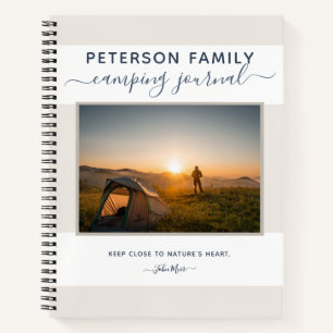 Family Camping Journal modèle personnalisé