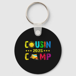 Family Camping Summer Vacation Crew Cousin Camp 20 Keychain