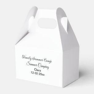 Family camping vacation custom add name dateSummer Favor Box