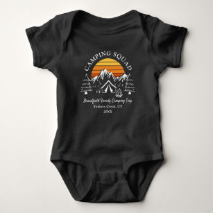 Family Camping Vacation Custom Family Matching Baby Bodysuit