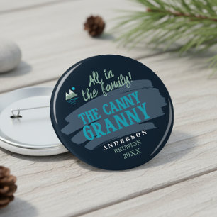 Family Characters Canny Granny ID1317 4 Inch Round Button