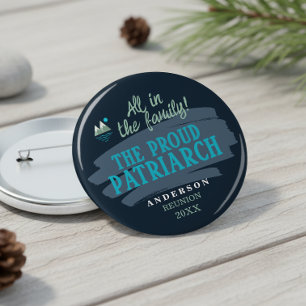 Family Characters Revered Proud Patriarch ID1317 4 Inch Round Button