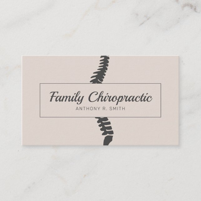 Family Chiropractic Chiropractor Business Card (Front)