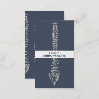 Family Chiropractic spine ı Business card