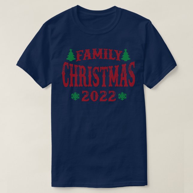 Family Christmas 2022 Christmas Sweater Style (Design Front)
