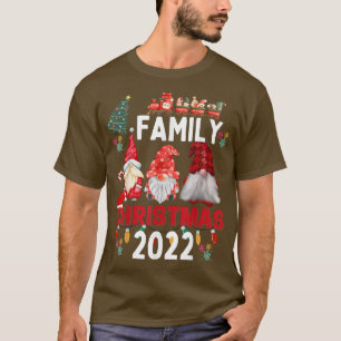 Family Christmas 2022 Matching s Squad Gnome Love T-Shirt