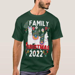 Family Christmas 2022 Matching s Squad Llama Love  T-Shirt