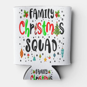 Family Christmas 2022 Matching Santa Hat Lights Xm Can Cooler