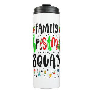 Family Christmas 2022 Matching Santa Hat Lights Xm Thermal Tumbler