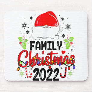 Family Christmas 2022 Matching Squad Santa Elf Fun Mouse Pad