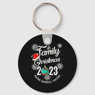 Family Christmas 2023 Making Memories Together  Keychain
