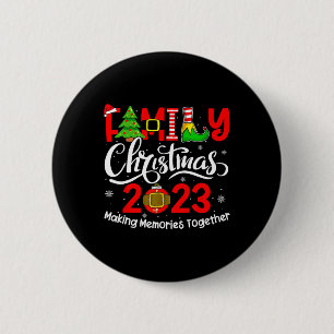 Family Christmas 2023 Matching Outfits Team Santa 2 Inch Round Button