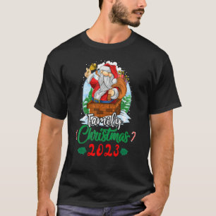 Family Christmas 2023 Matching Squad Santa Elf 1 T-Shirt
