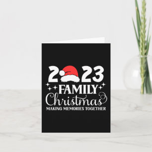 Family Christmas 2023 Matching Squad Santa Elf Fun Card