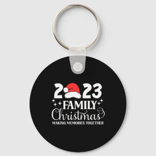Family Christmas 2023 Matching Squad Santa Elf Fun Keychain
