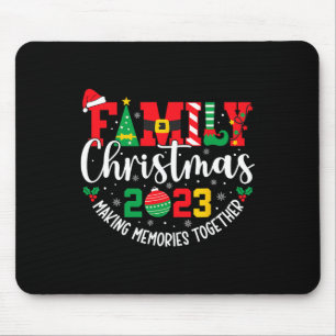 Family Christmas 2023 Matching Squad Santa Elf Fun Mouse Pad