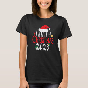 Family Christmas 2023 Matching Squad Santa Elf T-Shirt
