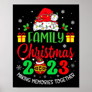 Family Christmas 2023 Matching Squad Team Santa Xm Poster