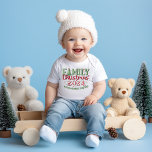 Family Christmas 2024 Baby Bodysuit<br><div class="desc">Get the whole family 2024 Christmas T shirts, for the holidays, with the expression: making memories together. Wear them together on Christmas. Choose from colour selections. Cute typography with Christmas tree and candy cane stripes.</div>