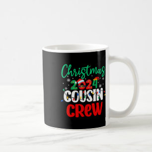 Family Christmas 2024 Cousin Crew Matching Squad S Coffee Mug