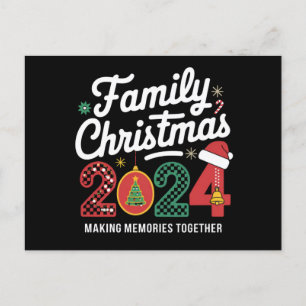 Family Christmas 2024 Matching Outfit Xmas Squad  Postcard