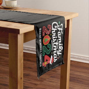 Family Christmas 2024 Matching Outfit Xmas Squad  Short Table Runner