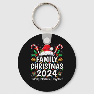 Family Christmas 2024 Matching Squad Santa Elf Fun Keychain