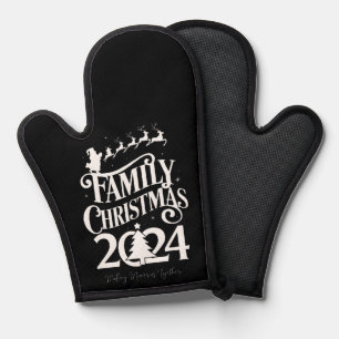 Family Christmas 2024 Memories Together Matching Oven Mitt