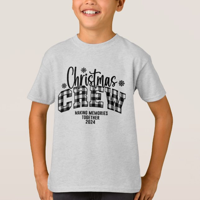 Family Christmas 2024 Personalized T-Shirt (Front)