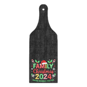 Family Christmas 2024 Xmas Family Matching Outfit Cutting Board
