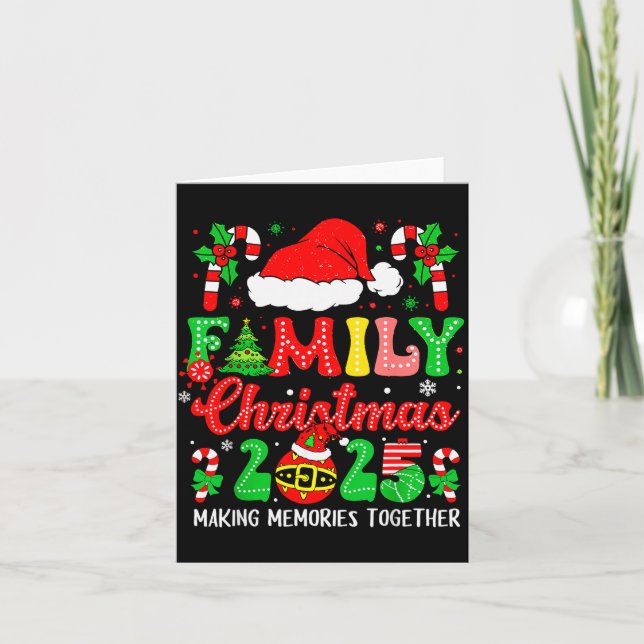 Family Christmas 2025 Matching Family Christmas Xm Card (Front)