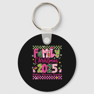 Family Christmas 2025 Matching Outfit Squad Santa  Keychain