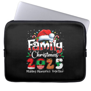 Family Christmas 2025 Matching Outfit Squad Santa Laptop Sleeve